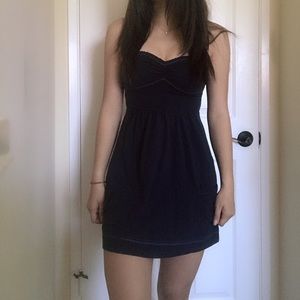 Strapless Abercrombie & Fitch Navy dress!!